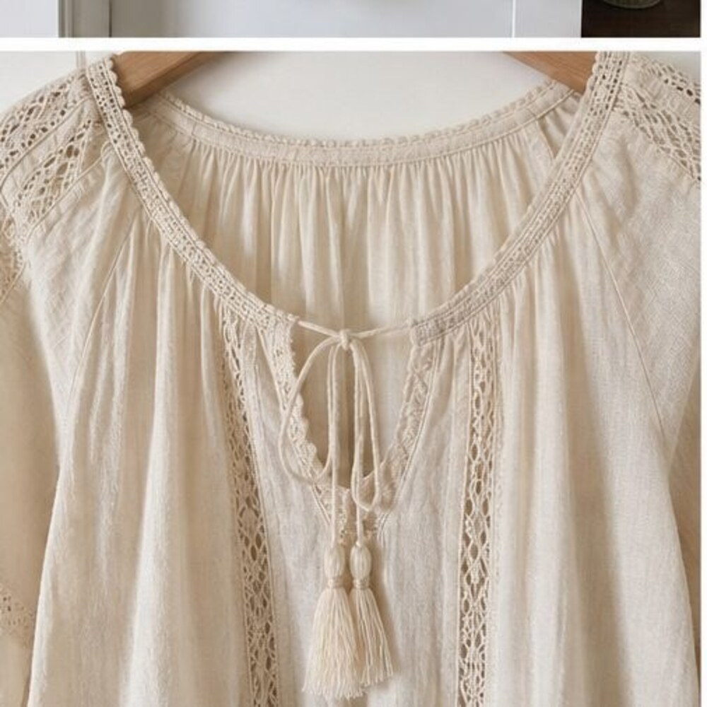 Lilac Ruffle Blouse - Picture 4 of 6